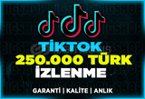 250.000 Türk İzlenme TikTok | Garanti | ANLIK