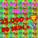 [25.000k KUPA][80 SKINLI][65 KARAKTER] HESABI 