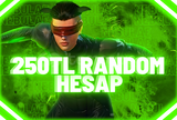 ⭐250TL⭐ RANDOM HESAP⭐