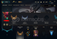 253 köstümlü 629 lvl mükemmel euw hesabı