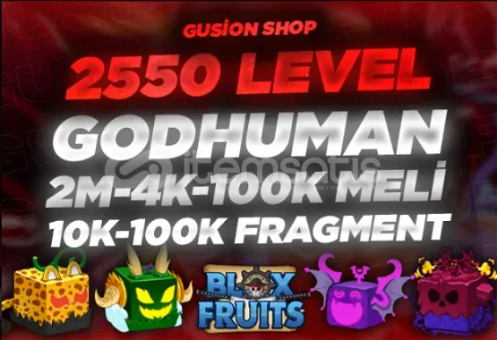 Blox Fruit, Lv:2550Max., Dragon, Death Shark Eclaw Super