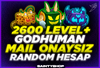 ⭐2600 Level + Godhuman | MAİLSİZ HESAPLAR (BF)⭐