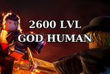 2600 LVL + God Human | Blox Fruits Hesap