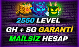 2550 LVL MAX GH + SG + HUMAN V3 MAİLSİZ