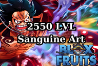 2550 LVL + Sanguine Art | Blox Fruits Hesap