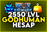 ⭐2550 Max Level + Godhuman (Bloxfruit)⭐