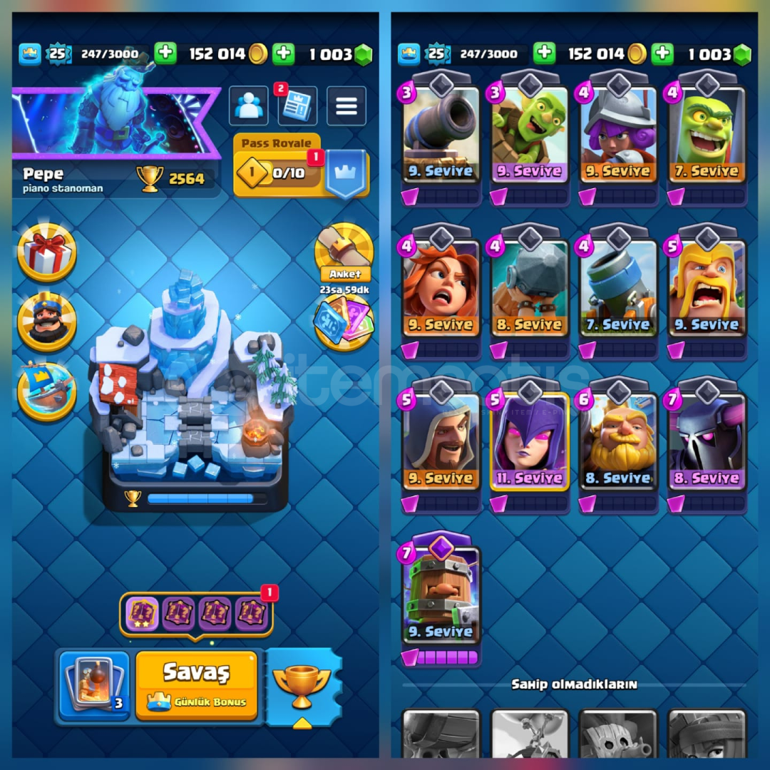 2564Kupa 52Kart 1Evrim 7İfade 1Kule İsimHakkı 2564Kupa 52Kart 1Evrim 7İfade 1Kule İsimHakkı