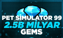 ⚡ 2.5B (MİLYAR) GEM | PET SİMULATOR 99