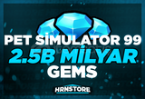  ⚡ 2.5B (MİLYAR) GEM | PET SİMULATOR 99 