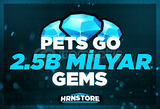  ⚡2.5B (MİLYAR) GEM | PETS GO 