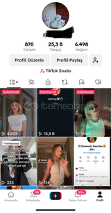 25k Aktif TikTok Hesabı YAYIN AÇILIR