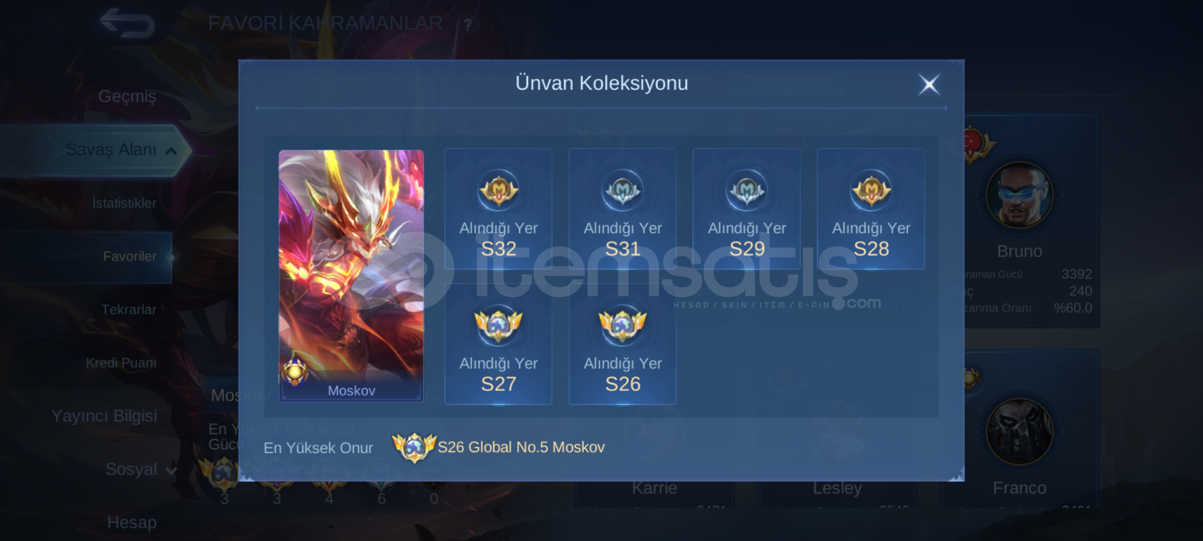 2.5k maçlı global moskov hesap 2.5k maçlı global moskov hesap