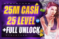 ✨25M Cash + 25 Level + Full Unlock | GTA✨