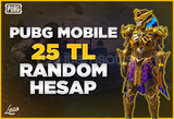 ⭐ 25TL PUBG Mobile Random Hesap | 7/24 Oto