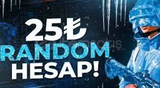 ⭐️| [25TL] PUBG MOBİLE RANDOM HESAP! |⭐️
