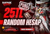 25TL PUBG Random Hesap | Oto Teslimat