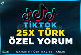 25X Özel Türk Yorum TikTok | Garanti | #1