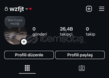 26,4Bin takipçili hesap (ACİL)