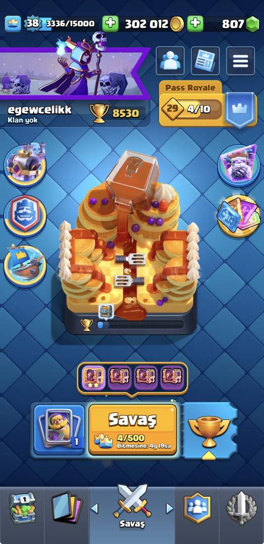 ⚡| 2.6 DESTESİ | ⭐ 6 EVRİM | 8500 + KUPA ⭐️ ⚡| 2.6 DESTESİ | ⭐ 6 EVRİM | 8500 + KUPA ⭐️