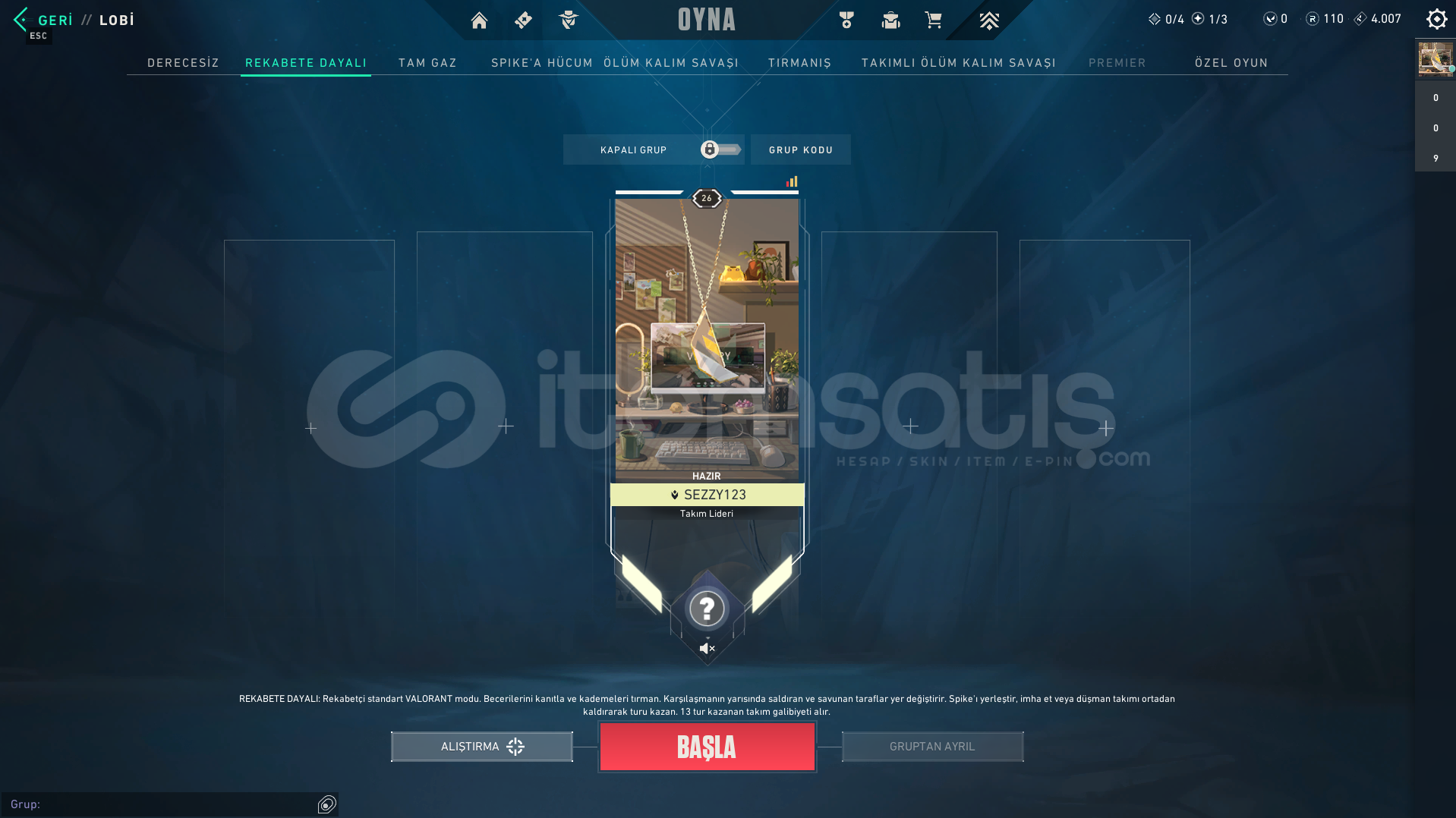 26 LEVEL RANKED READY TR KURULUM MAİLLİ HESAP 26 LEVEL RANKED READY TR KURULUM MAİLLİ HESAP