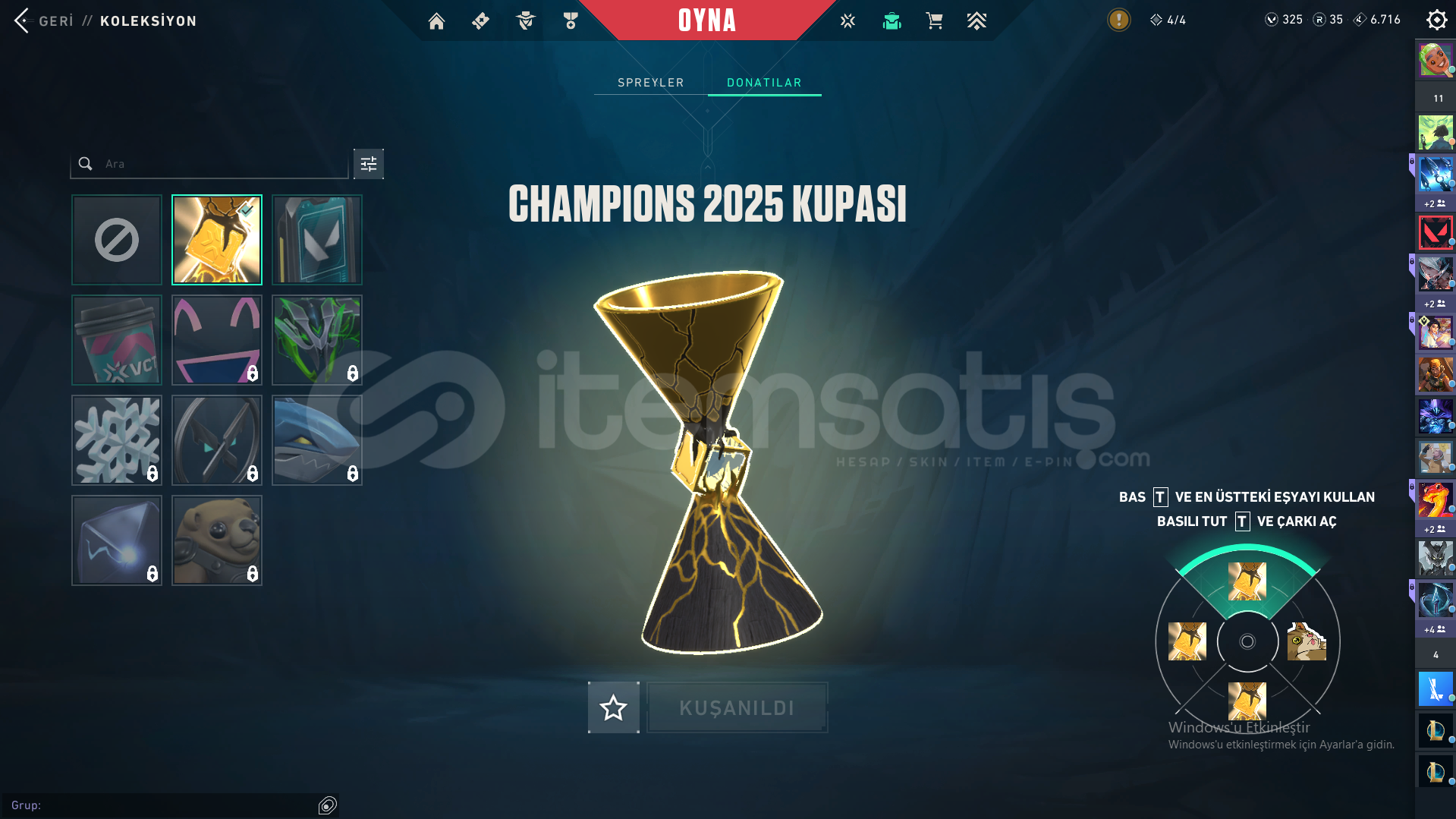 261 Seviye EP 5 Diamond Uğurluklu Acil SATILIK 261 Seviye EP 5 Diamond Uğurluklu Acil SATILIK