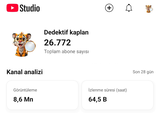 26.7 bin abone AŞIRI AKTİF OYUN KANALI 