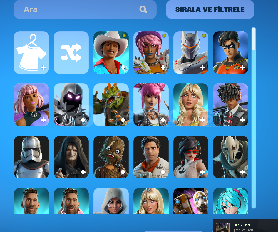 267 SKİN 481 EMOTE'LU FORTNİTE HESABI! 267 SKİN 481 EMOTE'LU FORTNİTE HESABI!