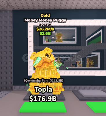 26M/s Money Puggy - Golden 26M/s Money Puggy - Golden