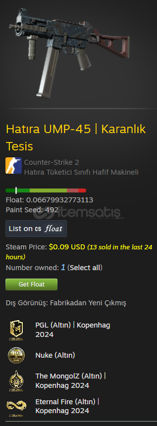 27$ Çıkartma⚡Hatıra UMP-45 | Tesis 27$ Çıkartma⚡Hatıra UMP-45 | Tesis