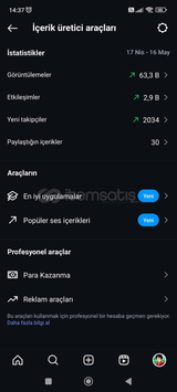 2.7 K Takipcili bol erişimli Instagram hesabı 
