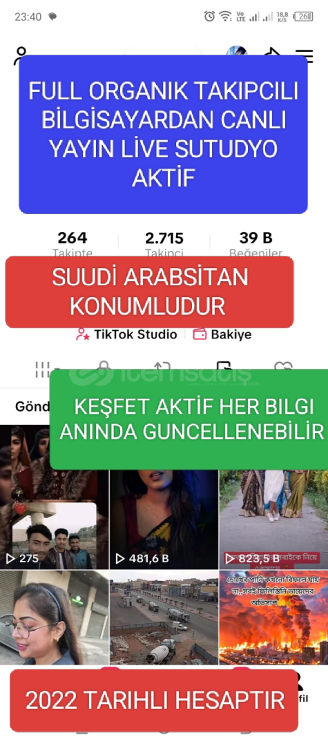2.715 ORGANIK TAKİPÇİLİ KESFETLI ARABİSTAN KONU 2.715 ORGANIK TAKİPÇİLİ KESFETLI ARABİSTAN KONU