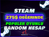 ⭐ 275$ değerinde Dolu Steam Hesabı ⭐