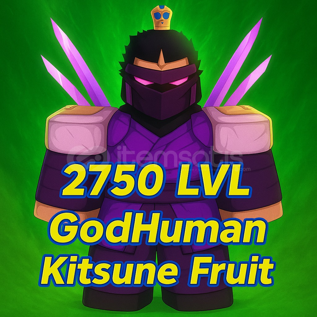 2750 Level + GodHuman + Kitsune Fruit | Blox Fr 2750 Level + GodHuman + Kitsune Fruit | Blox Fr