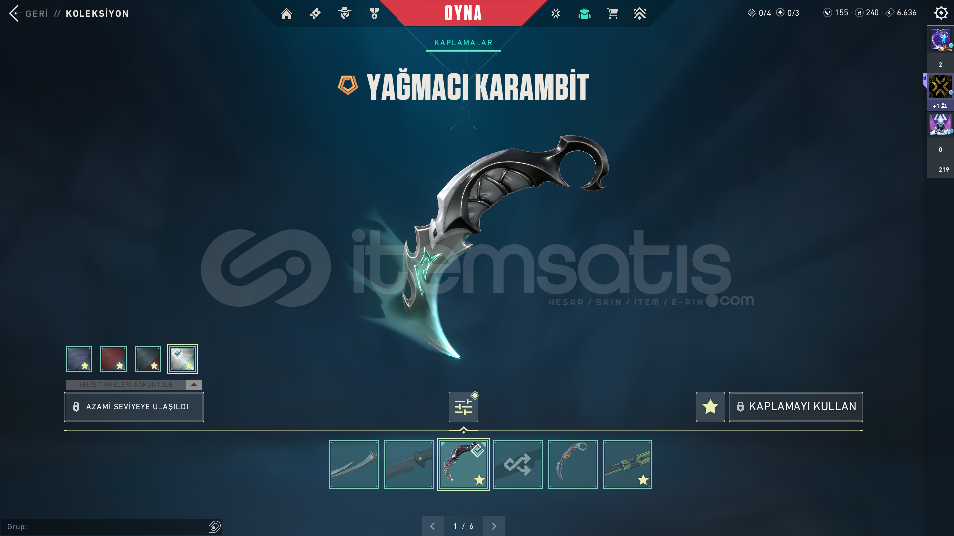 277 Level Bıçaklı Dolu Hesap 277 Level Bıçaklı Dolu Hesap