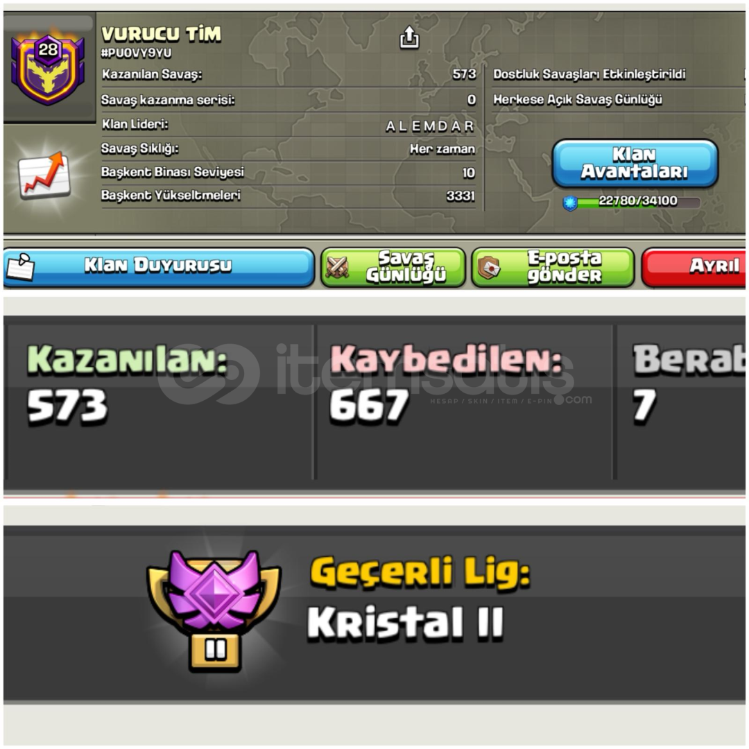 28 LEVEL⚡️VURUCU TİM | YÜKSEK LEVEL KLAN 28 LEVEL⚡️VURUCU TİM | YÜKSEK LEVEL KLAN