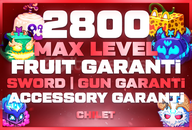 2800 LEVEL Blox Fruit Mailsiz Hesaplar