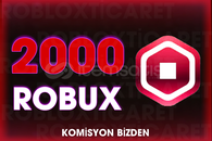 ✅ (2858) 2000 Robux | Komisyon ödeniyor