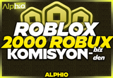 ✨(2858) 2000 Robux | Komisyon Bizden✨
