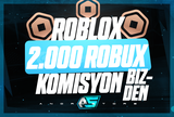 ✨(2858) 2000 Robux - KOMİSYON BİZDEN✨