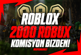 ⭐(2858) 2000 Robux ⭐ KOMİSYON BİZDEN ⭐