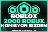 ⭐(2858) 2000 Robux - KOMİSYON BİZDEN⭐