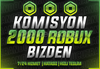 ⭐(2858) 2000 Robux + KOMİSYON BİZDEN ⭐