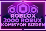 ⭐(2858) 2000 Robux + KOMİSYON BİZDEN ⭐