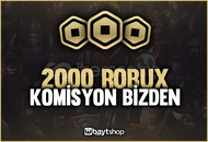 ⭐ [2858] 2000 Robux - KOMİSYON BİZDEN ✨