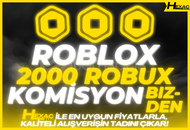 ⭐️(2858) 2000 ROBUX |✅KOMİSYON ÖDENİYOR!