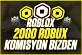 (2858) 2000 Robux - KOMİSYON ÖDENİYOR