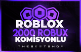 ⭐(2858) 2000 Robux - KOMİSYON ÖDENİYOR