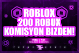 ⭐(286) 200 Robux + KOMİSYON BİZDEN ⭐