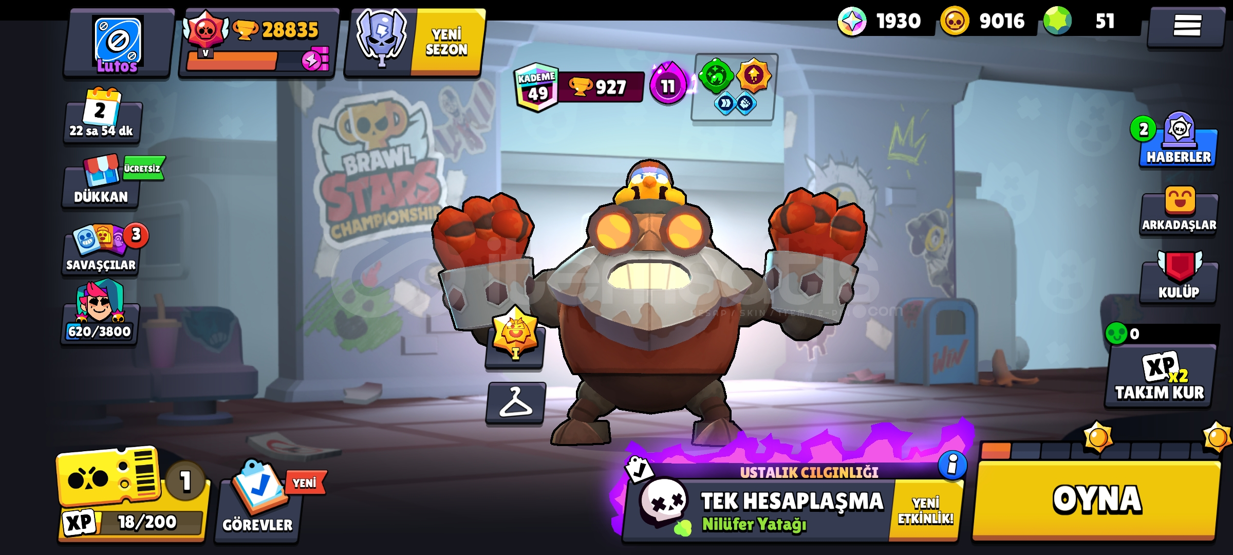 28.8K KUPALI ROBO MİKELİ HESAP !!!! 28.8K KUPALI ROBO MİKELİ HESAP !!!!