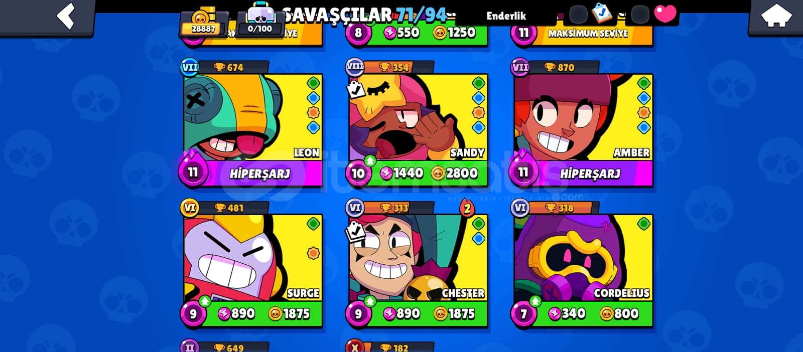 28K Brawl Stars Hesabı 28K Brawl Stars Hesabı